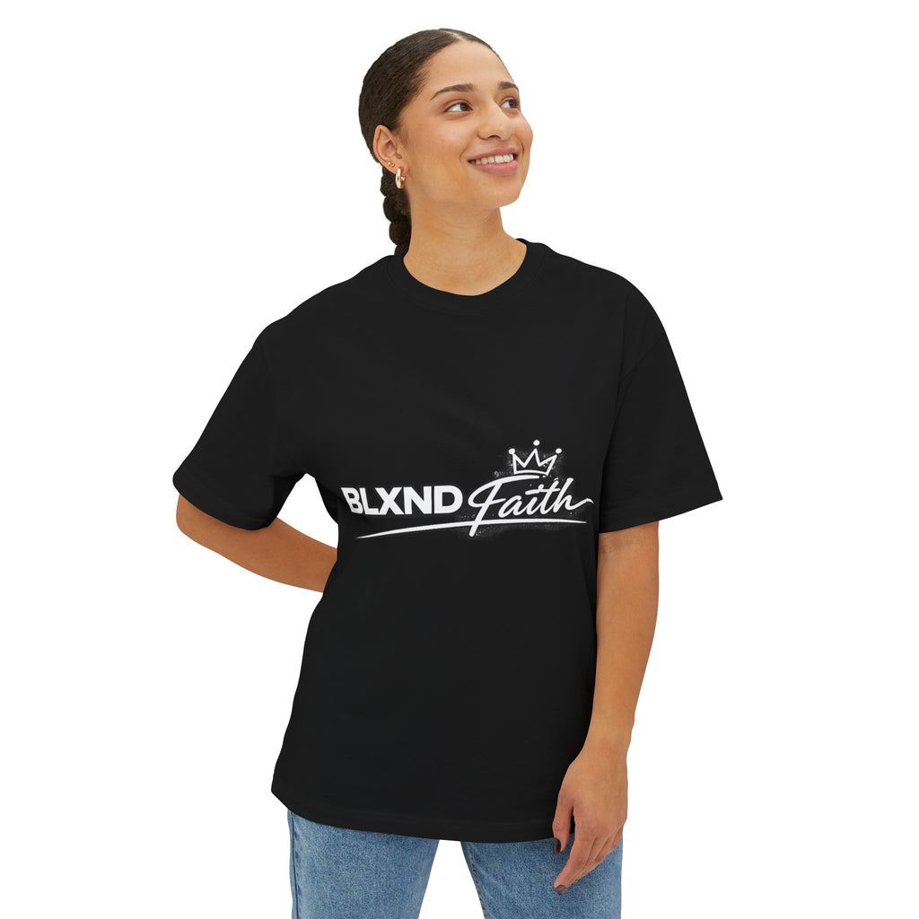 BLXND Faith Logo Tee - Oversized Boxy Graphic T-Shirt