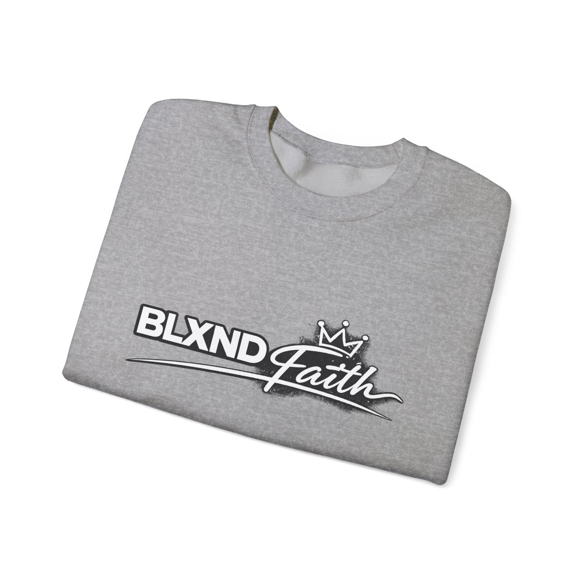 BLXND Faith Crewneck Sweatshirt – Minimal Logo Pullover