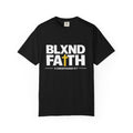 BLXND FAITH T-Shirt — Christian Scripture 2 Corinthians 5:7 Cross Graphic Tee