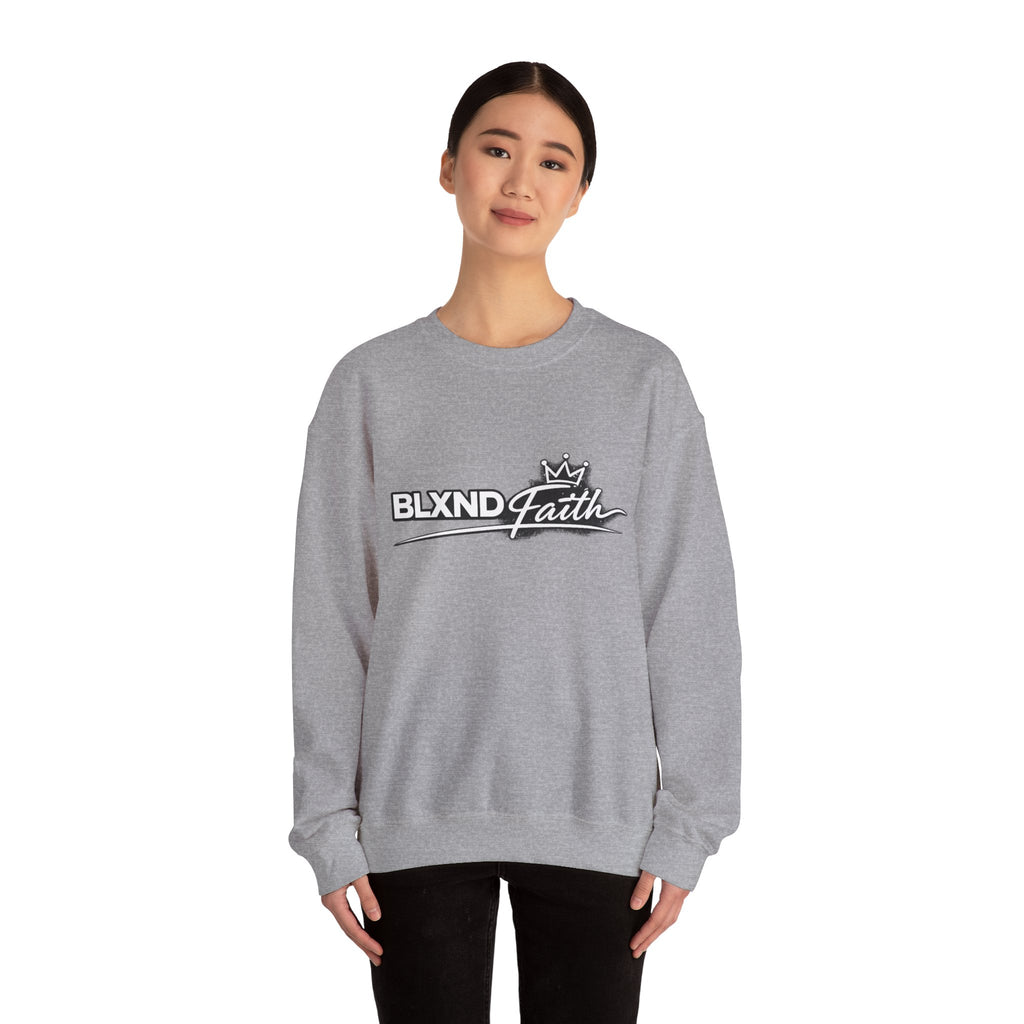 BLXND Faith Crewneck Sweatshirt – Minimal Logo Pullover